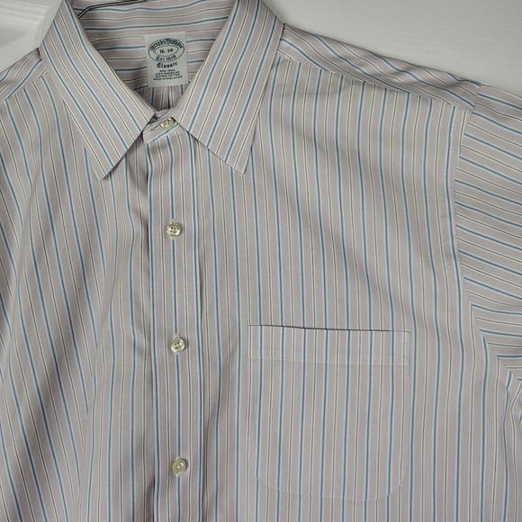 Brooks Brothers Other - Brooks Brothers Mens Button Up‎ Shirt Size 16-34 Classic 100% American Supima